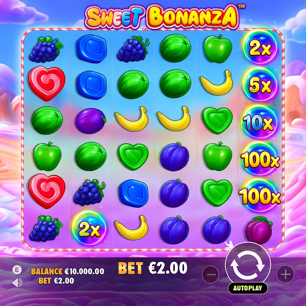 Spinsy - Sweet Bonanza Slot Game by Pragmatic Play
